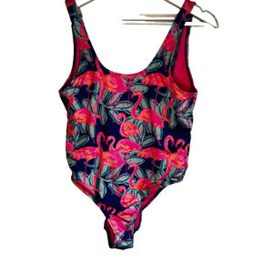 Chubbies Flamingo Print‎ One Piece Swimsuit SZ M EUC